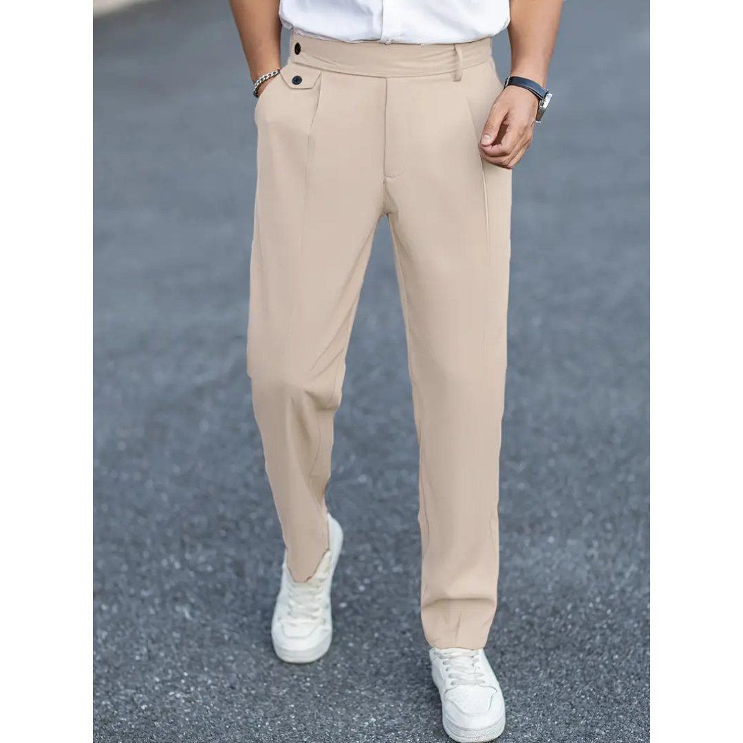 Steven - Vintage broek met knoopdetails