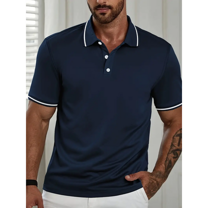 Willem - Casual polo met korte mouwen