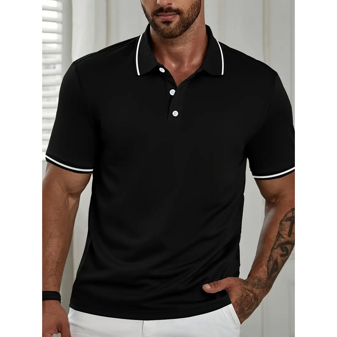 Willem - Casual polo met korte mouwen