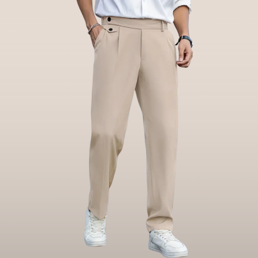 Steven - Vintage broek met knoopdetails