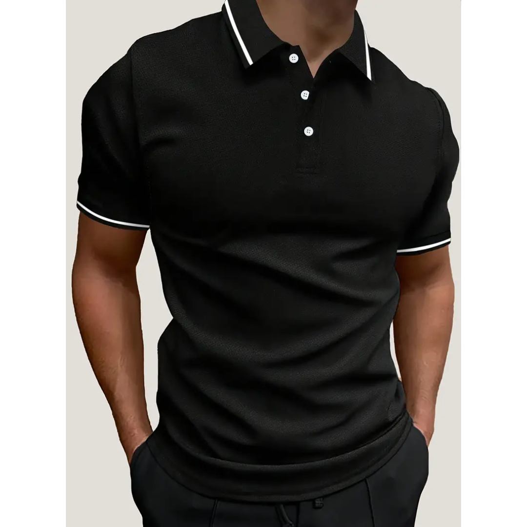 Willem - Casual polo met korte mouwen