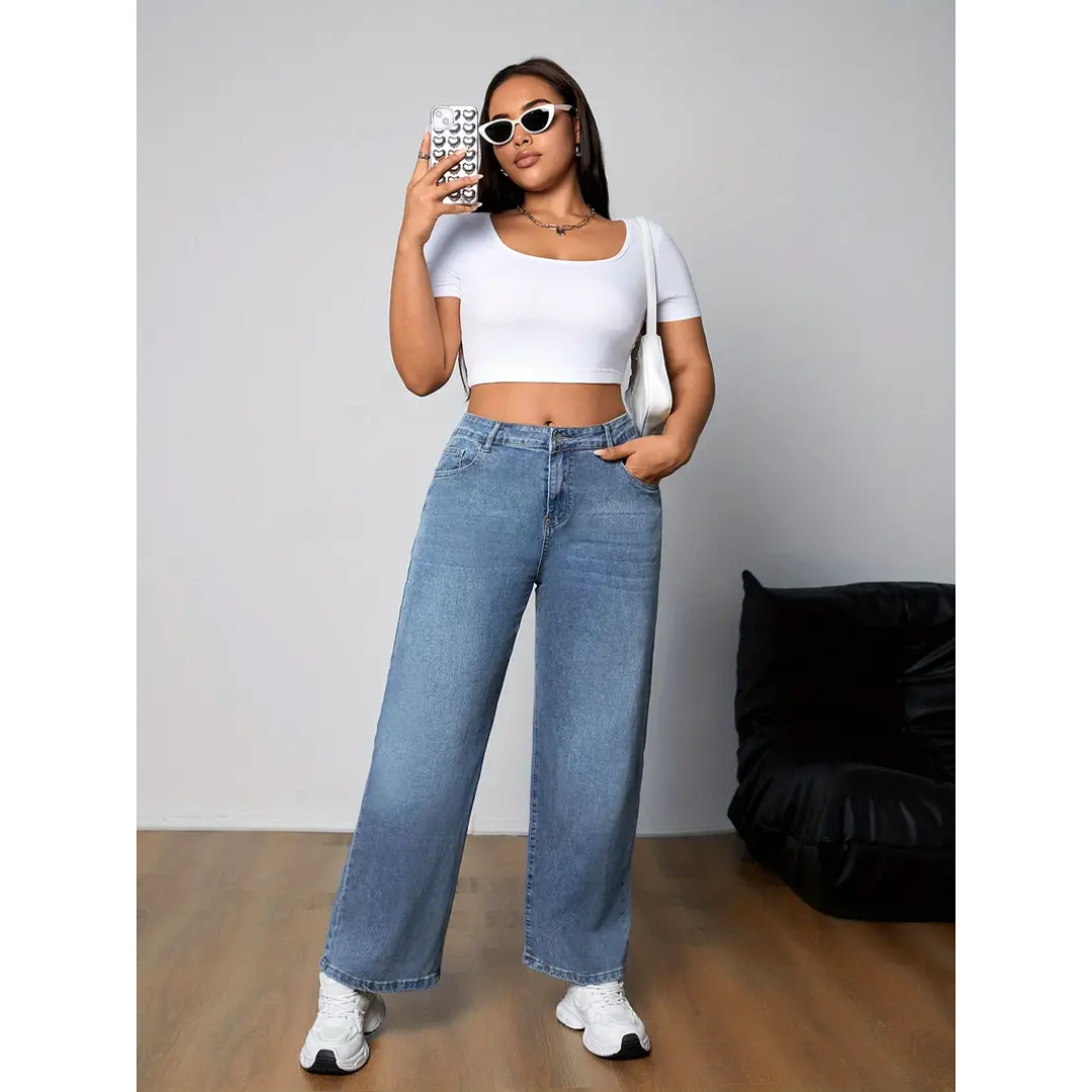 Lies - Rechte jeansbroek