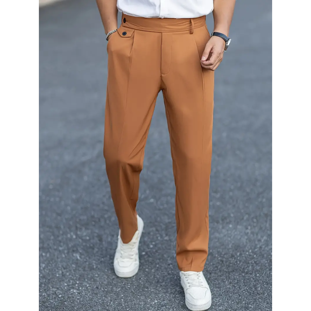 Steven - Vintage broek met knoopdetails