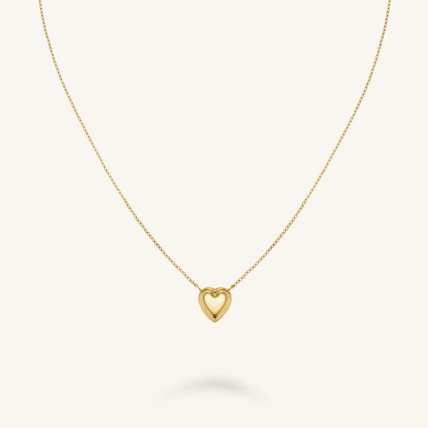 Dames Ketting – Fijne Ketting met Gelaagd Hartvormig Hanger