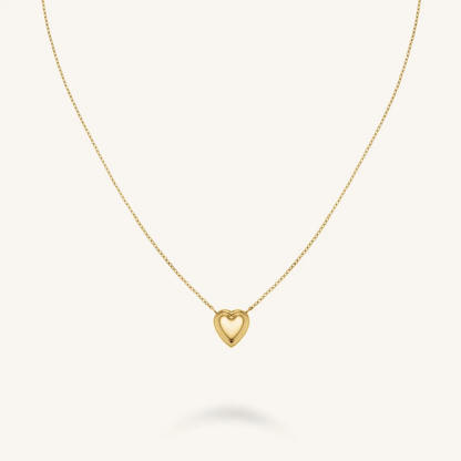 Dames Ketting – Fijne Ketting met Gelaagd Hartvormig Hanger