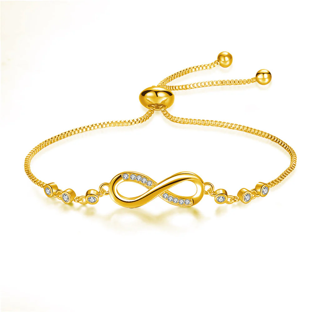 Dames Armband – Infinity Design met Strassdetails