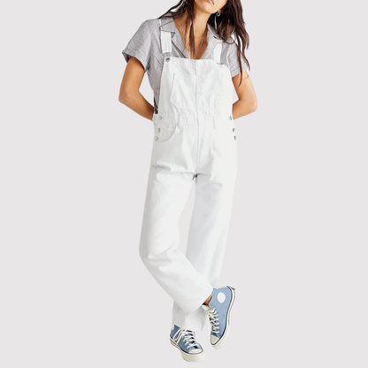Denim tuinbroek – Relaxed fit met vintage feel