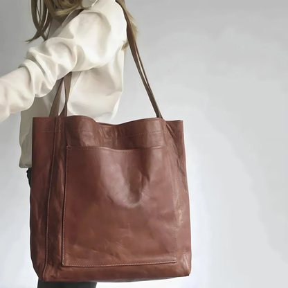 Leren shopper tas – Minimalistisch ontwerp met ruime opbergcapaciteit