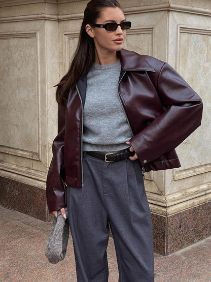 Boxy leren jas – Tijdloze statement outerwear