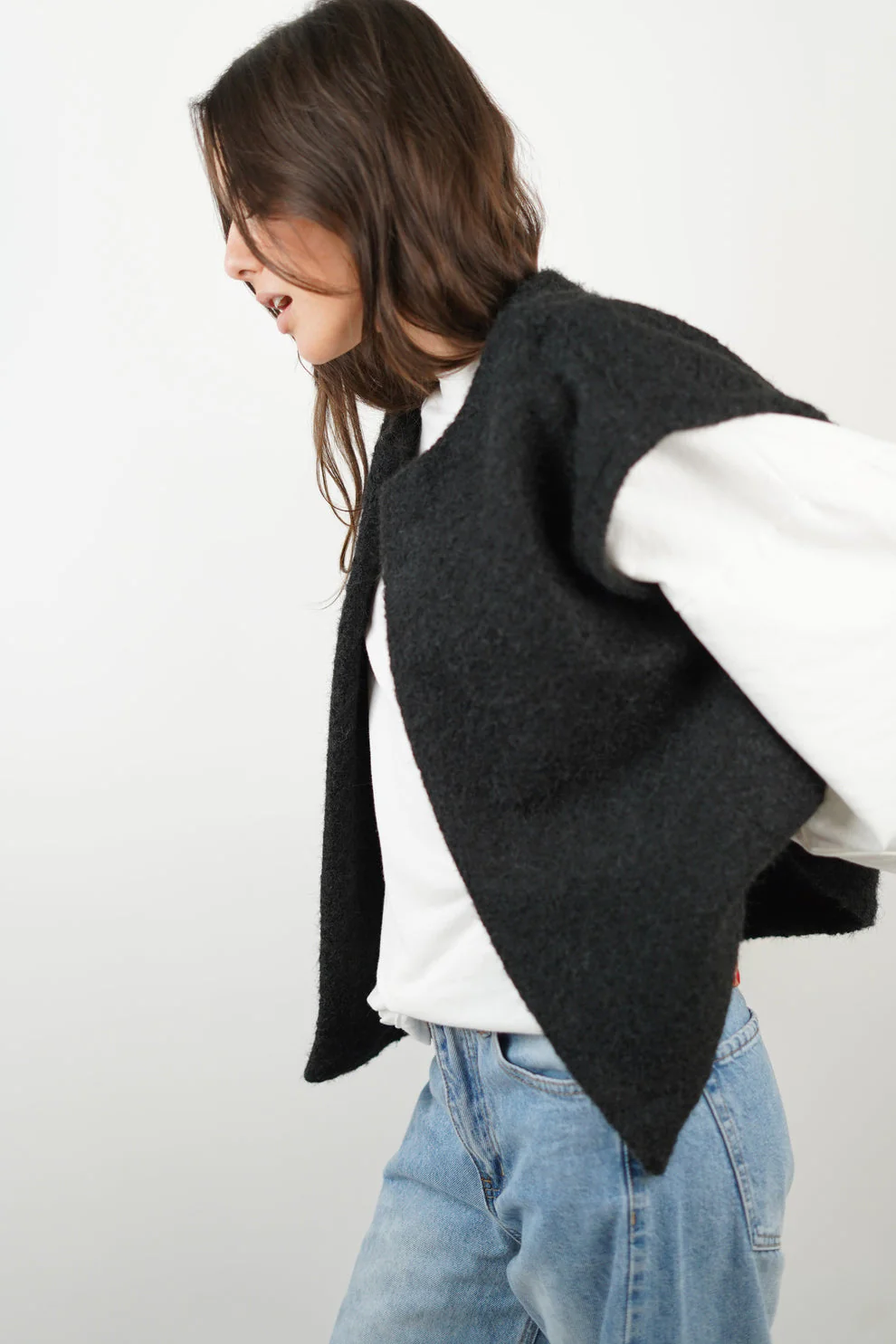 Gebreide mouwloze gilet – Warme laag met een nonchalante look