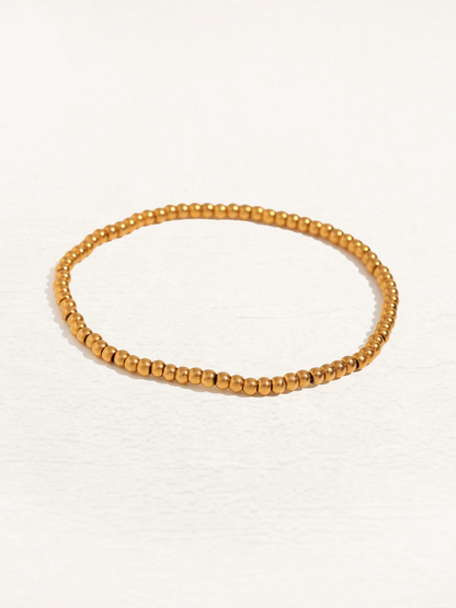 Dames armbanden met bolkralen – Elastische kralenarmbanden in set