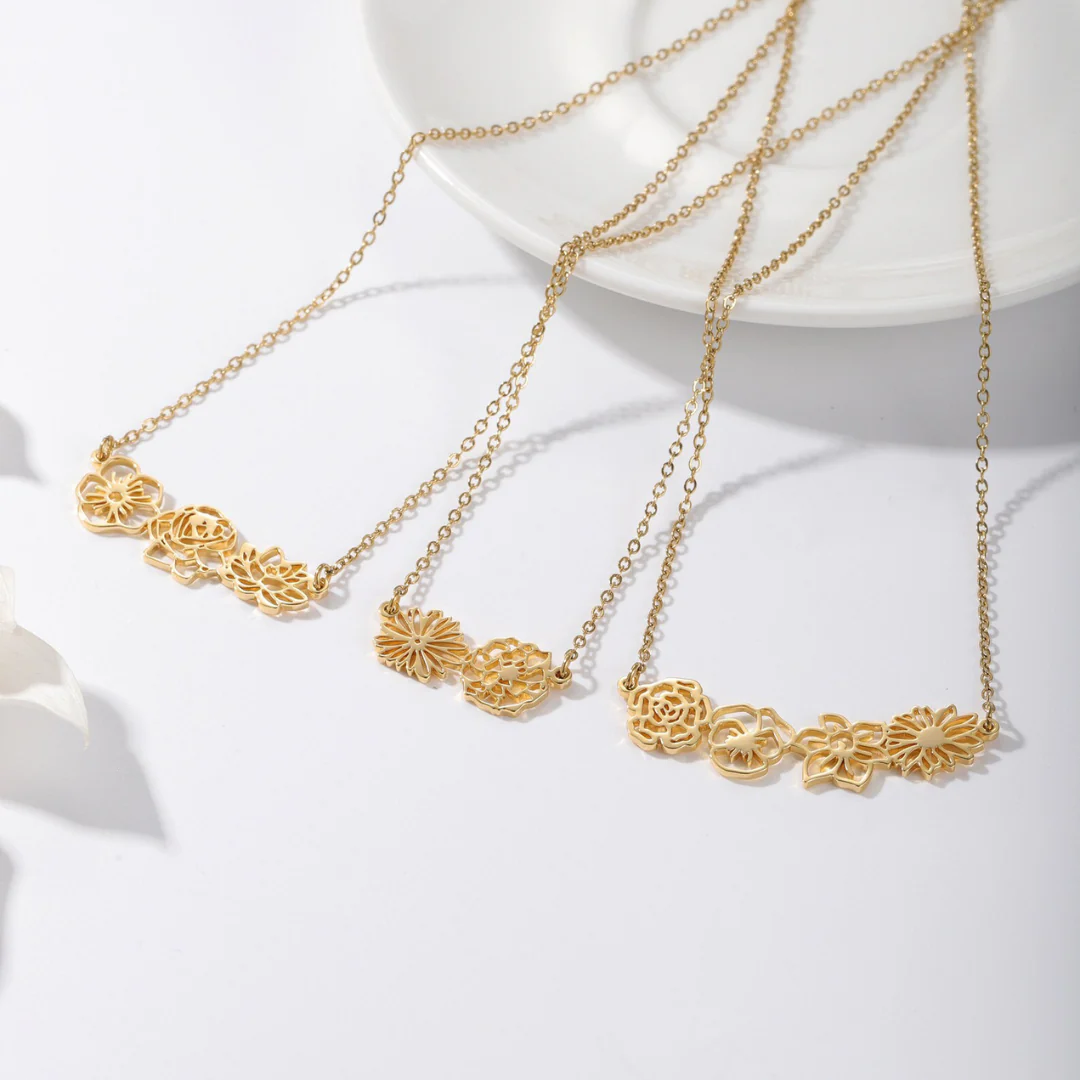 Dames Ketting met Bloemenmotief – Fijne Ketting
