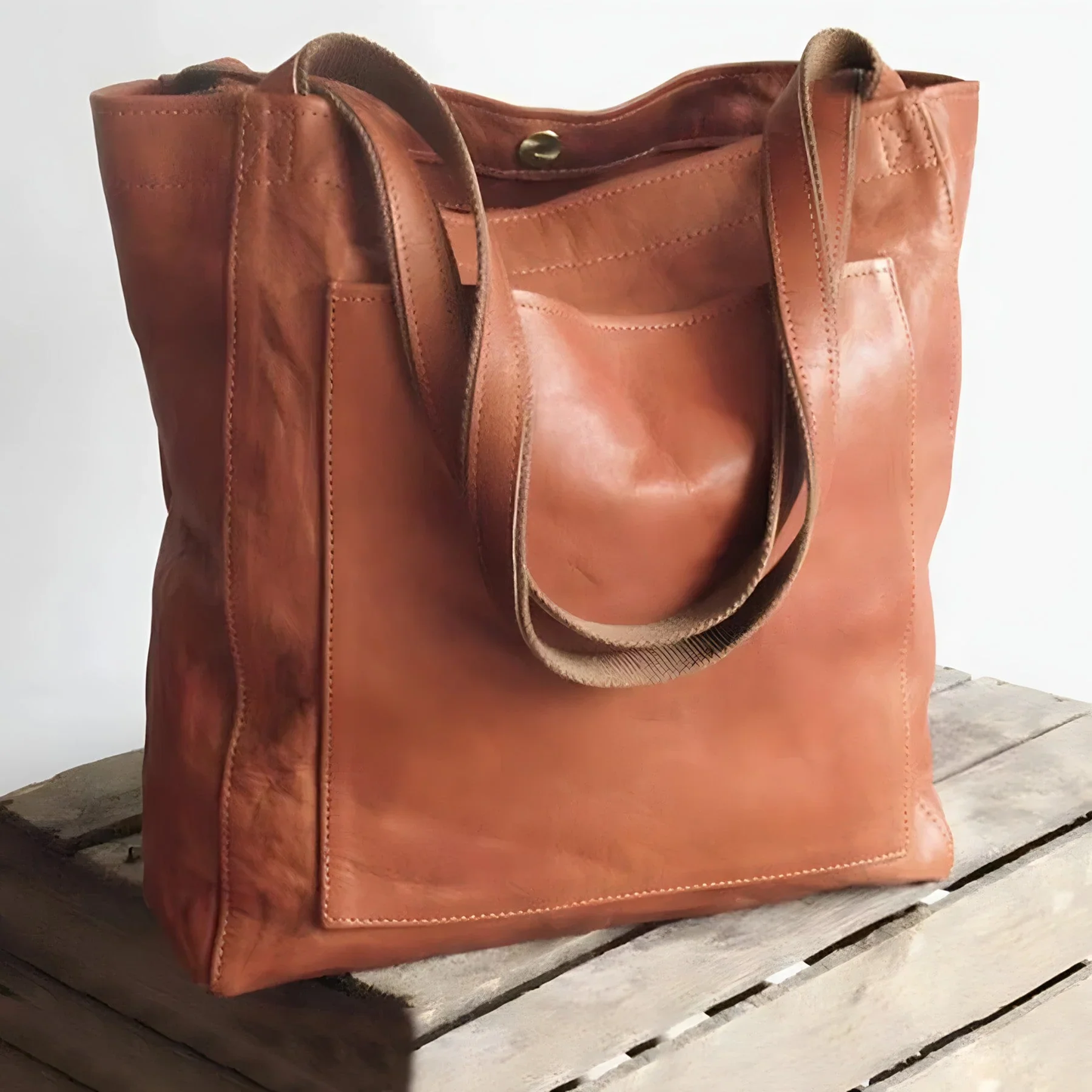 Leren shopper tas – Minimalistisch ontwerp met ruime opbergcapaciteit
