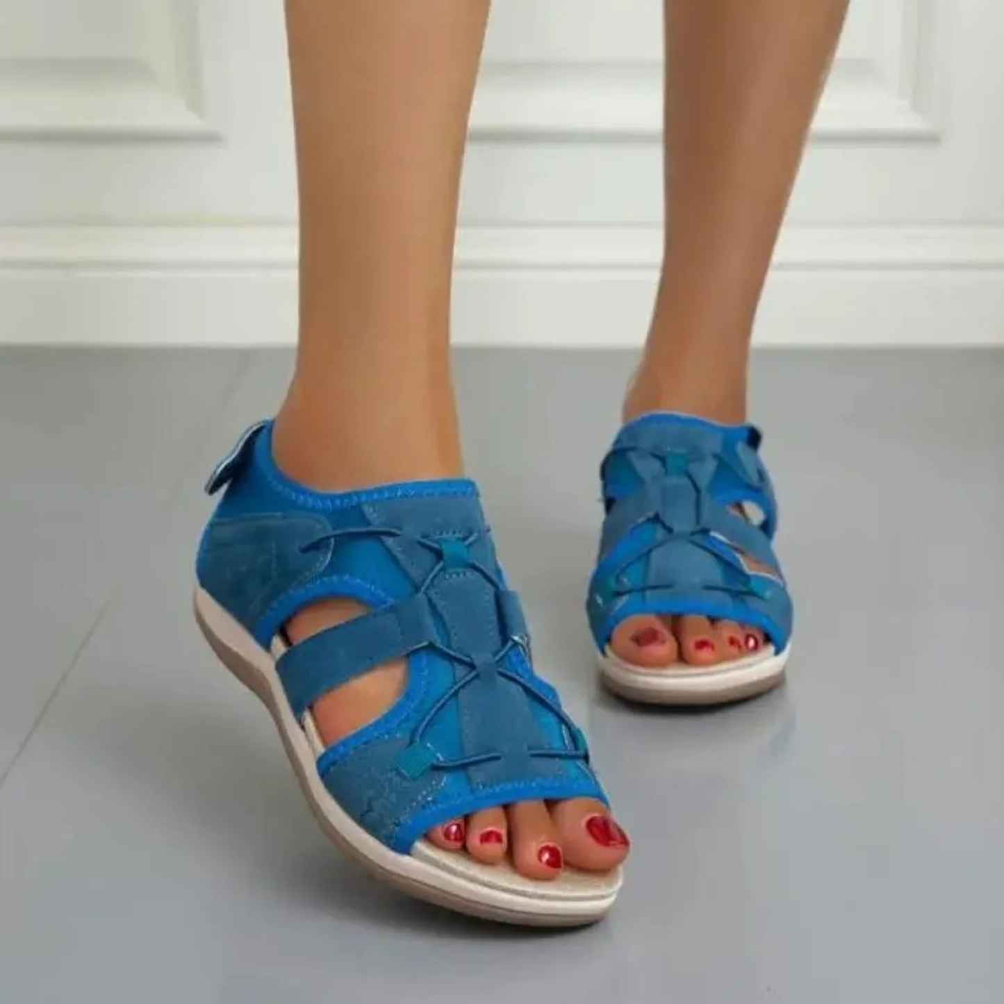 Dames Wandelsandalen – Gesloten Teen met Klittenbandsluiting