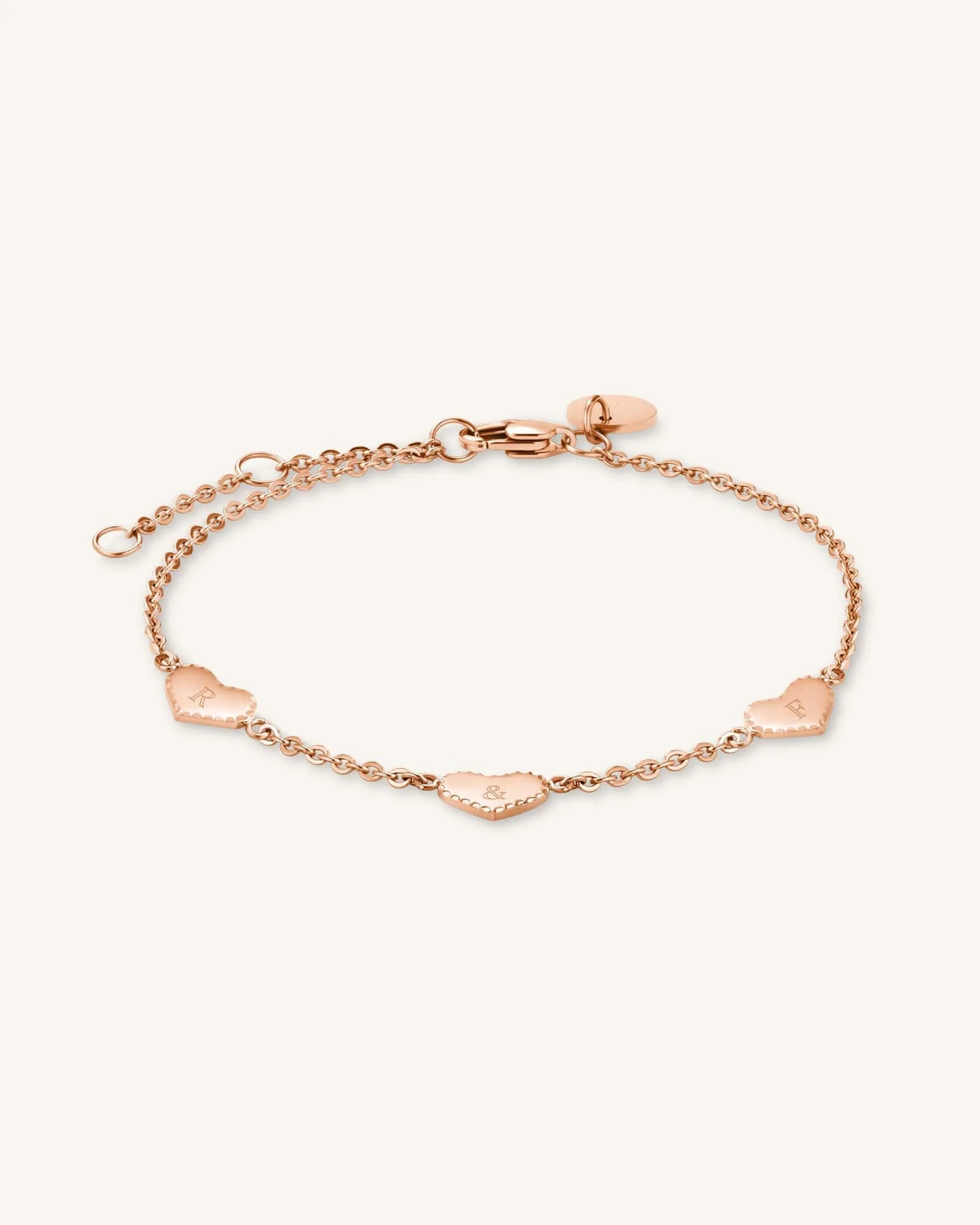 Dames armband met hartvormige schakels – Verstelbare fijne schakelarmband