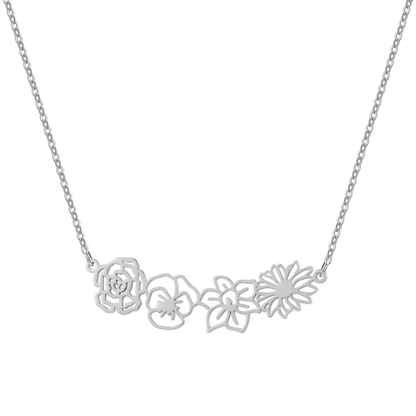 Dames Ketting met Bloemenmotief – Fijne Ketting