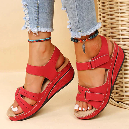 Dames Sandalen met Klittenbandsluiting – Verhoogd Comfort en Stevigheid