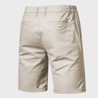Heren Chino Short – Casual Katoenen Korte Broek met Elastische Taille