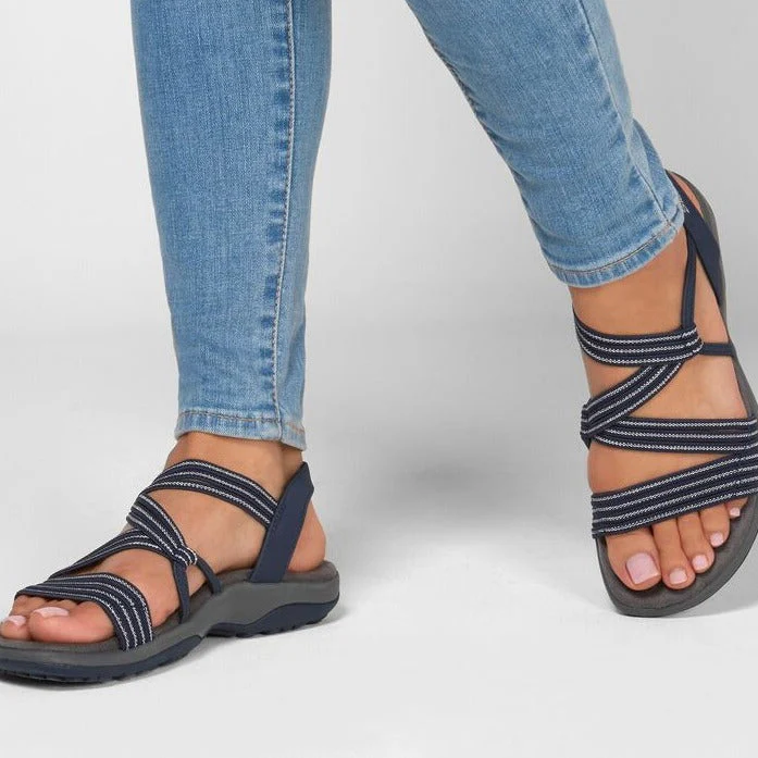 Dames Trekking Sandalen met Elastische Bandjes – Lichtgewicht Outdoor Comfort