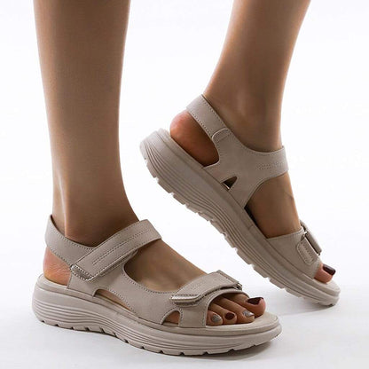 Dames Wandelsandalen met Klittenbandsluiting – Lichtgewicht en Schokabsorberend