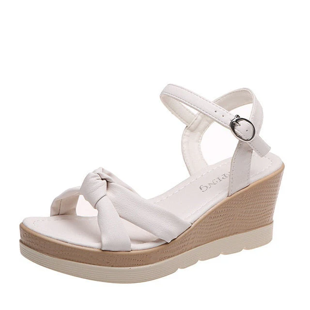 Dames Sleehak Sandalen met Gespsluiting – Elegant en Lichtgewicht Ontwerp
