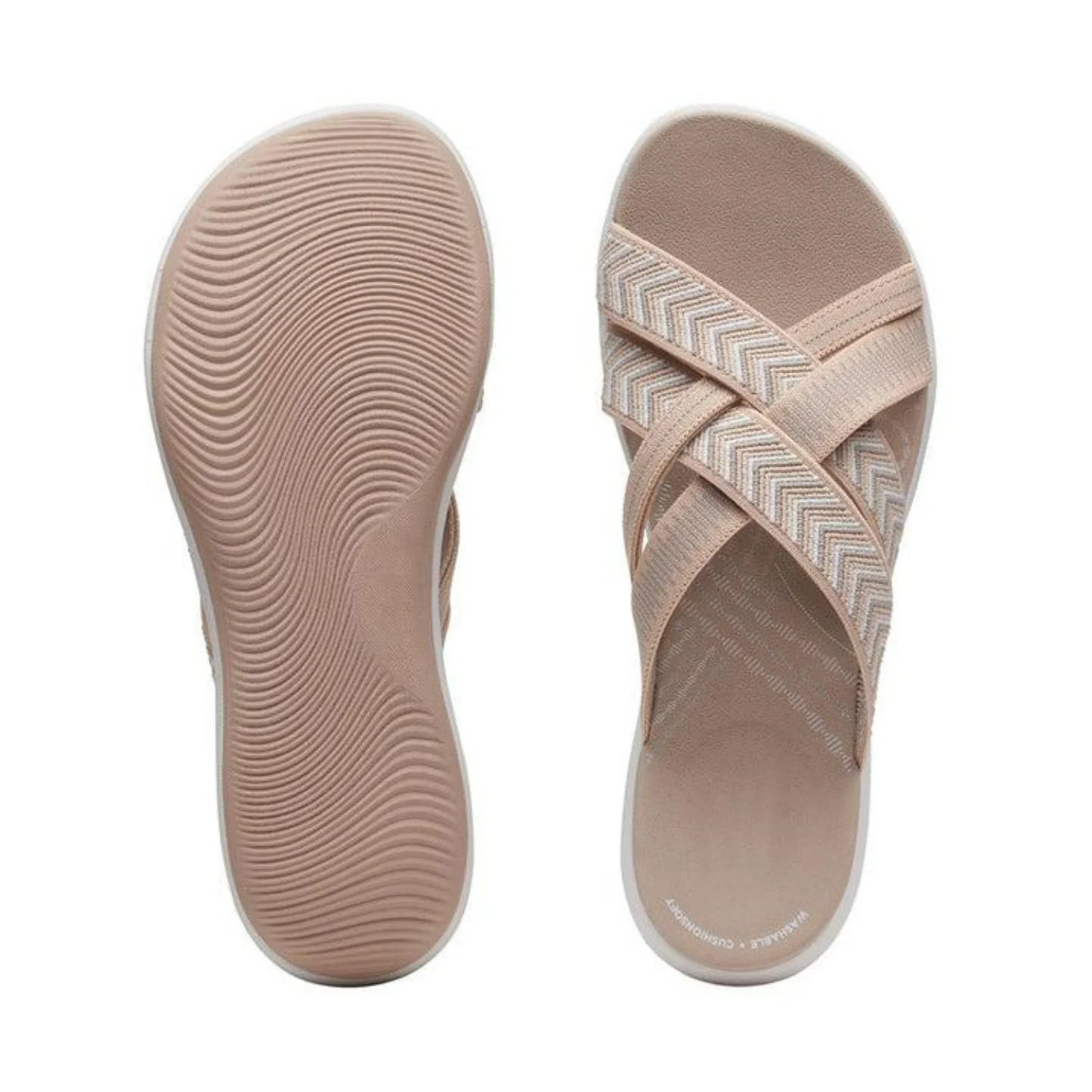 Dames Slippers – Zomerslippers met Kruisband en Lichtgewicht Zool