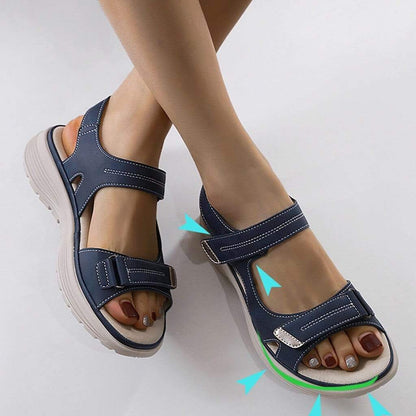 Dames Wandelsandalen met Klittenbandsluiting – Lichtgewicht en Schokabsorberend