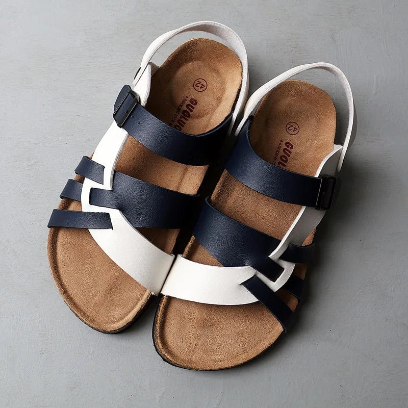 Dames Sandalen met Gesp – Leren Bovenwerk en Ergonomisch Voetbed
