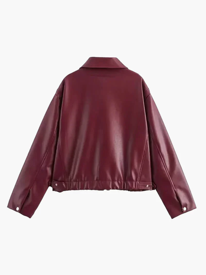 Boxy leren jas – Tijdloze statement outerwear