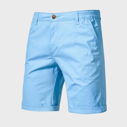Heren Chino Short – Casual Katoenen Korte Broek met Elastische Taille