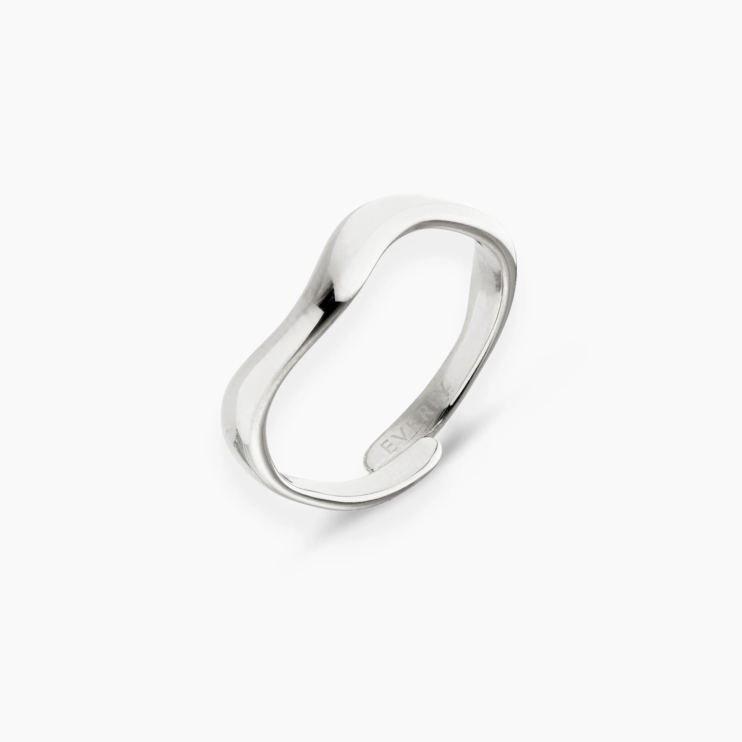 Dames ring – Open design met vloeiende organische vorm