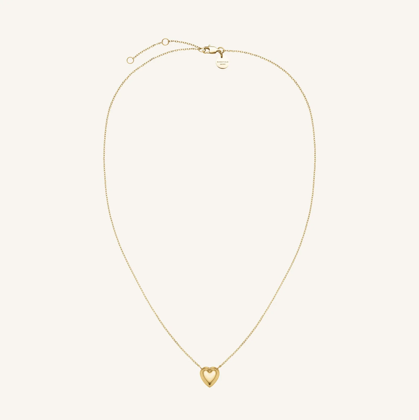Dames Ketting – Fijne Ketting met Gelaagd Hartvormig Hanger