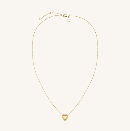 Dames Ketting – Fijne Ketting met Gelaagd Hartvormig Hanger