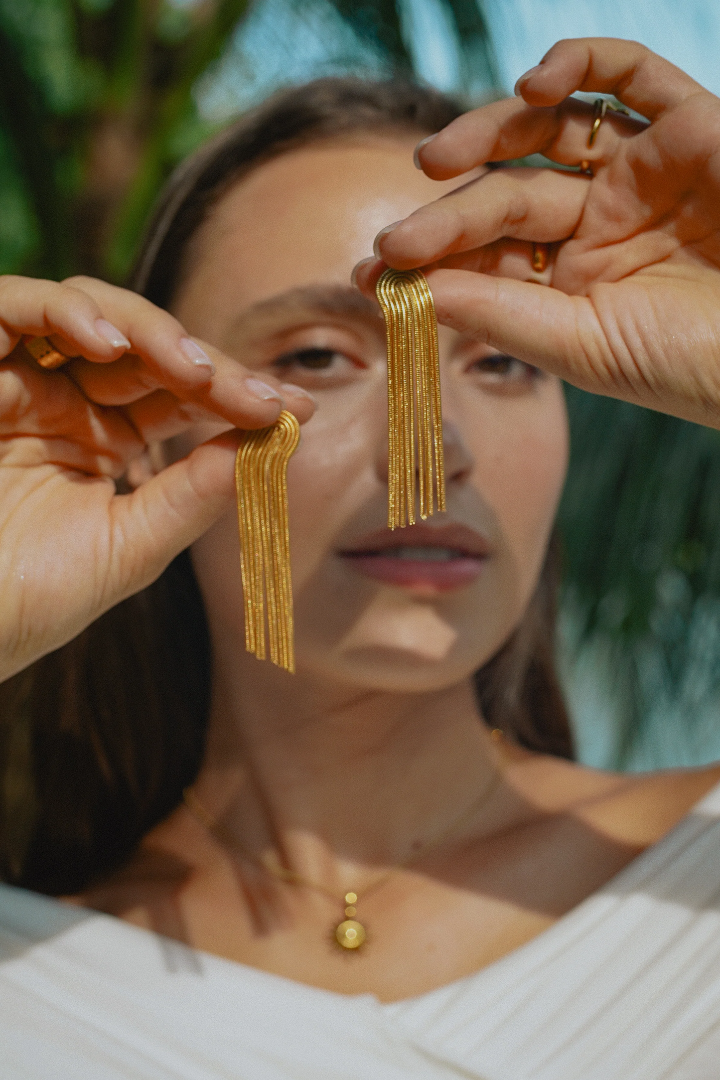 Dames Oorbellen – Lange Franje-Elegantie