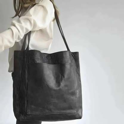 Leren shopper tas – Minimalistisch ontwerp met ruime opbergcapaciteit