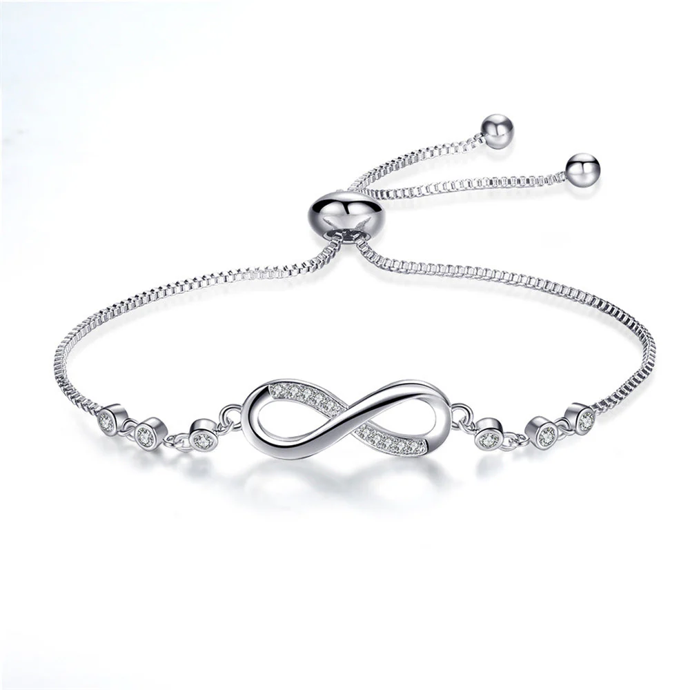 Dames Armband – Infinity Design met Strassdetails