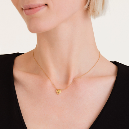 Dames Ketting – Fijne Ketting met Gelaagd Hartvormig Hanger