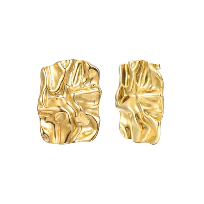 Dames Oorbellen – Gevouwen Statement Studs