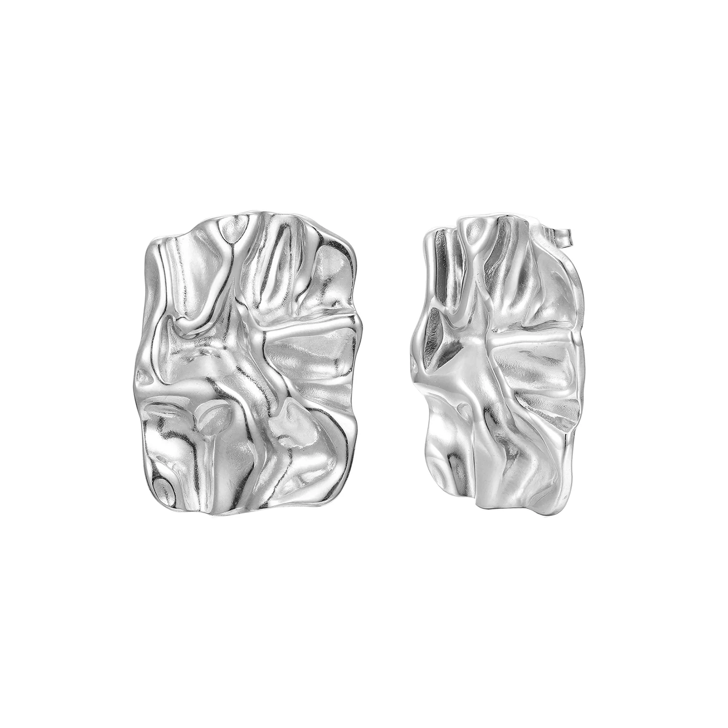 Dames Oorbellen – Gevouwen Statement Studs