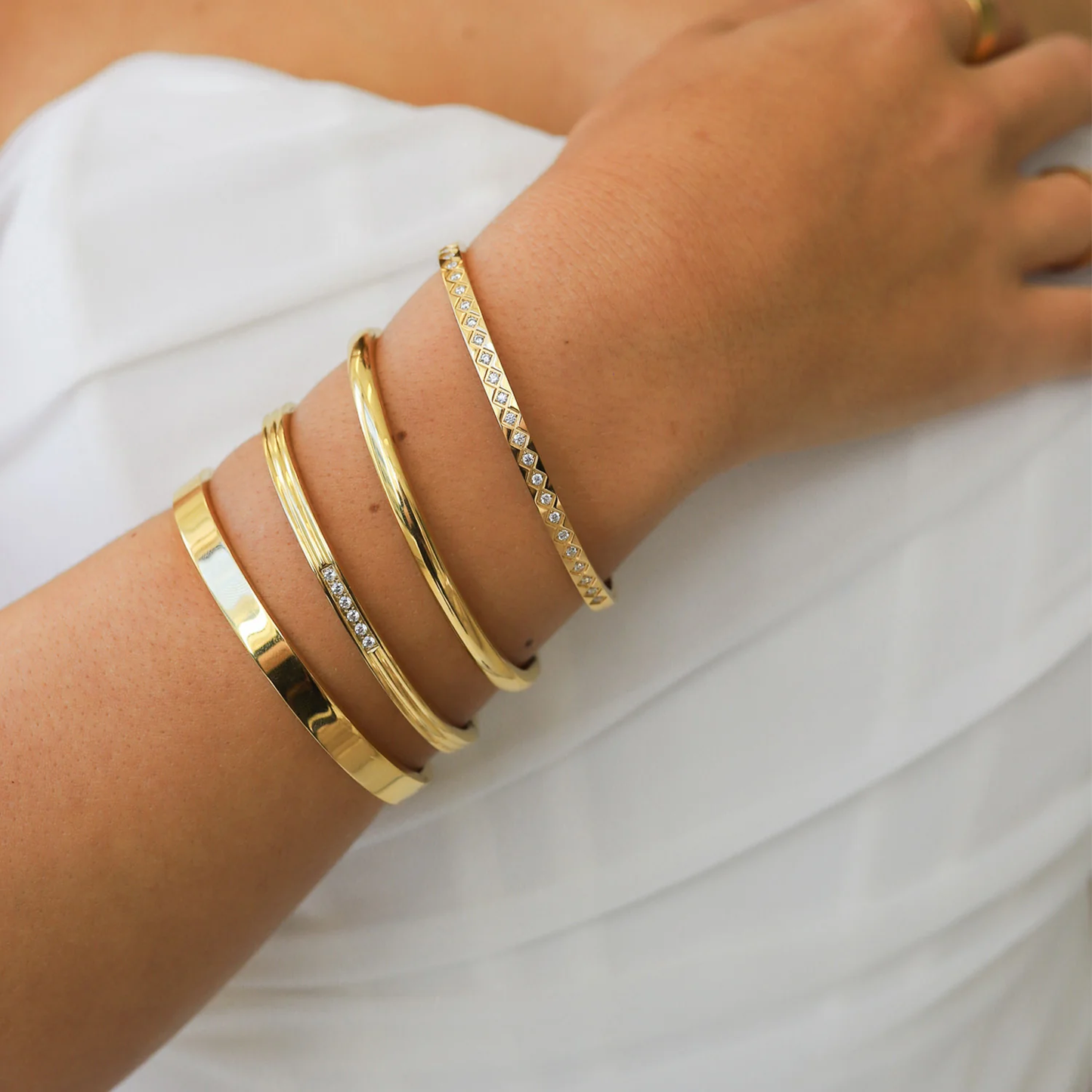 Dames Armband – Strakke Ovale Bangle