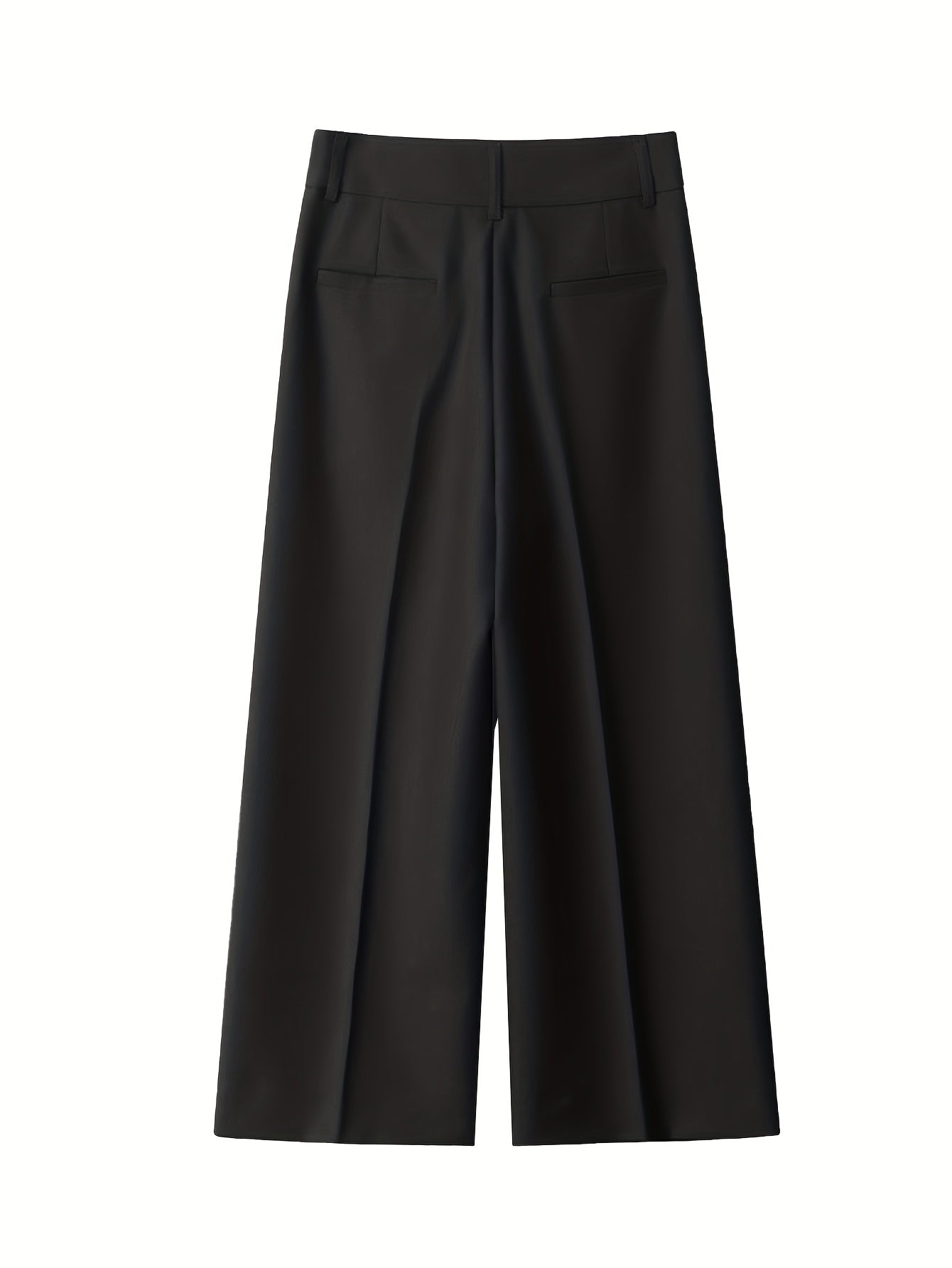 Dames broek – Culotte met hoge taille en knoopdetails