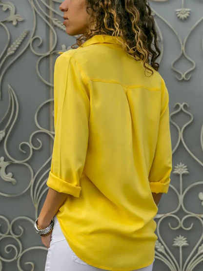 Claire – Klassieke Blouse met Kraag