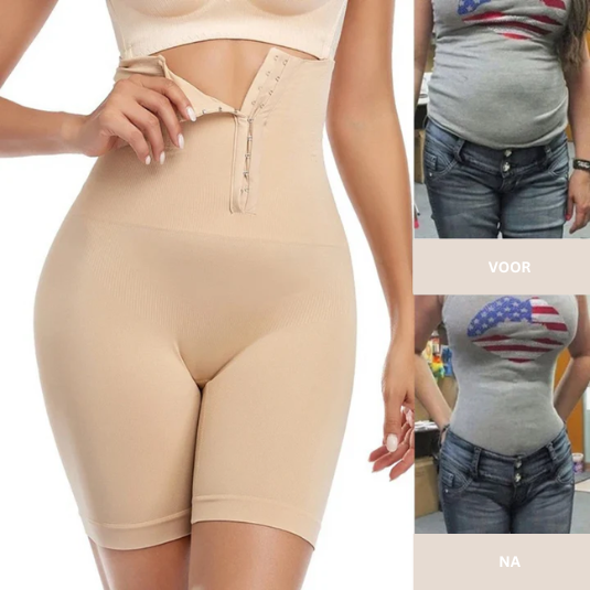 Amber – Corrigerende Short met Hoge Taille