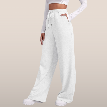 Romy – Losvallende Joggingbroek met Hoge Taille