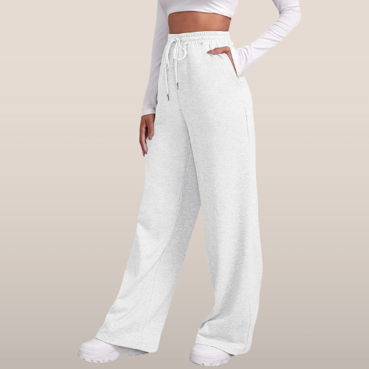 Romy – Losvallende Joggingbroek met Hoge Taille