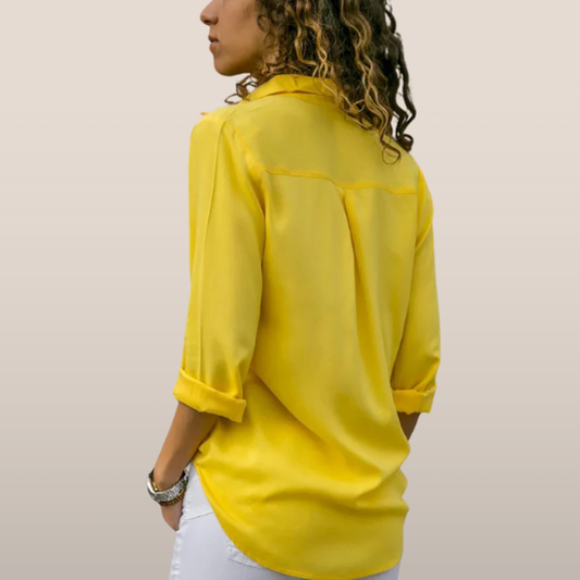 Claire – Klassieke Blouse met Kraag