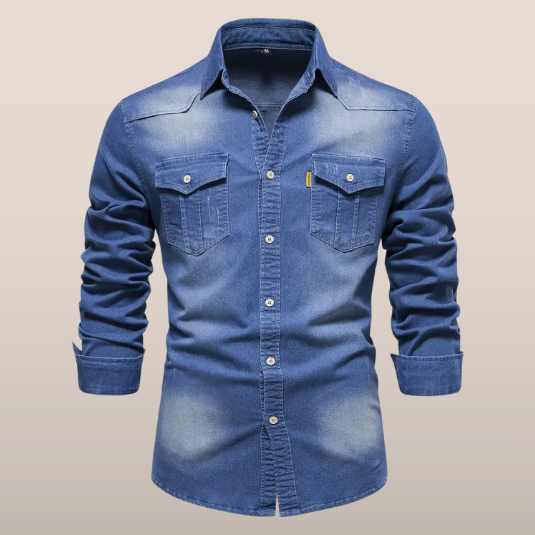 Tygo – Denim Overhemd met Lange Mouwen