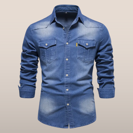 Tygo – Denim Overhemd met Lange Mouwen