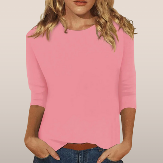 Nore – Basic Top met Driekwartsmouwen