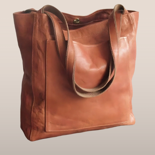 Leren shopper tas – Minimalistisch ontwerp met ruime opbergcapaciteit